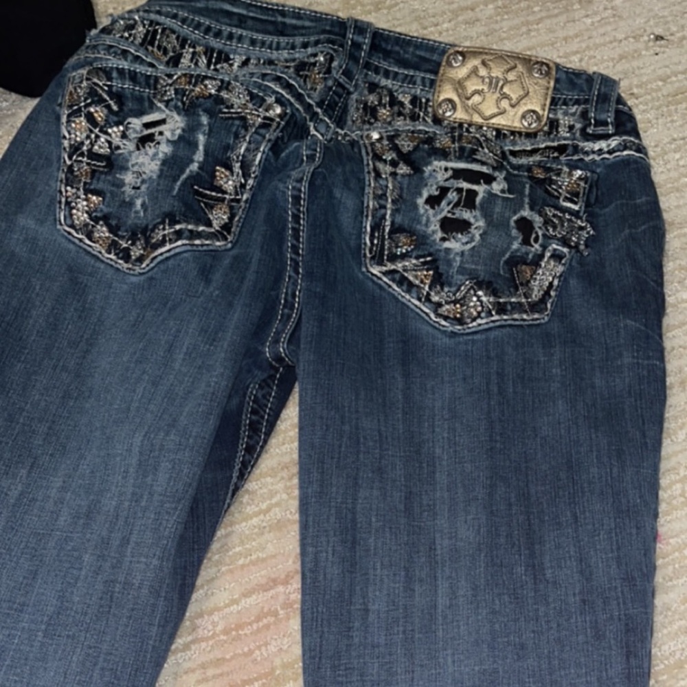 “miss me” boot cut jeans